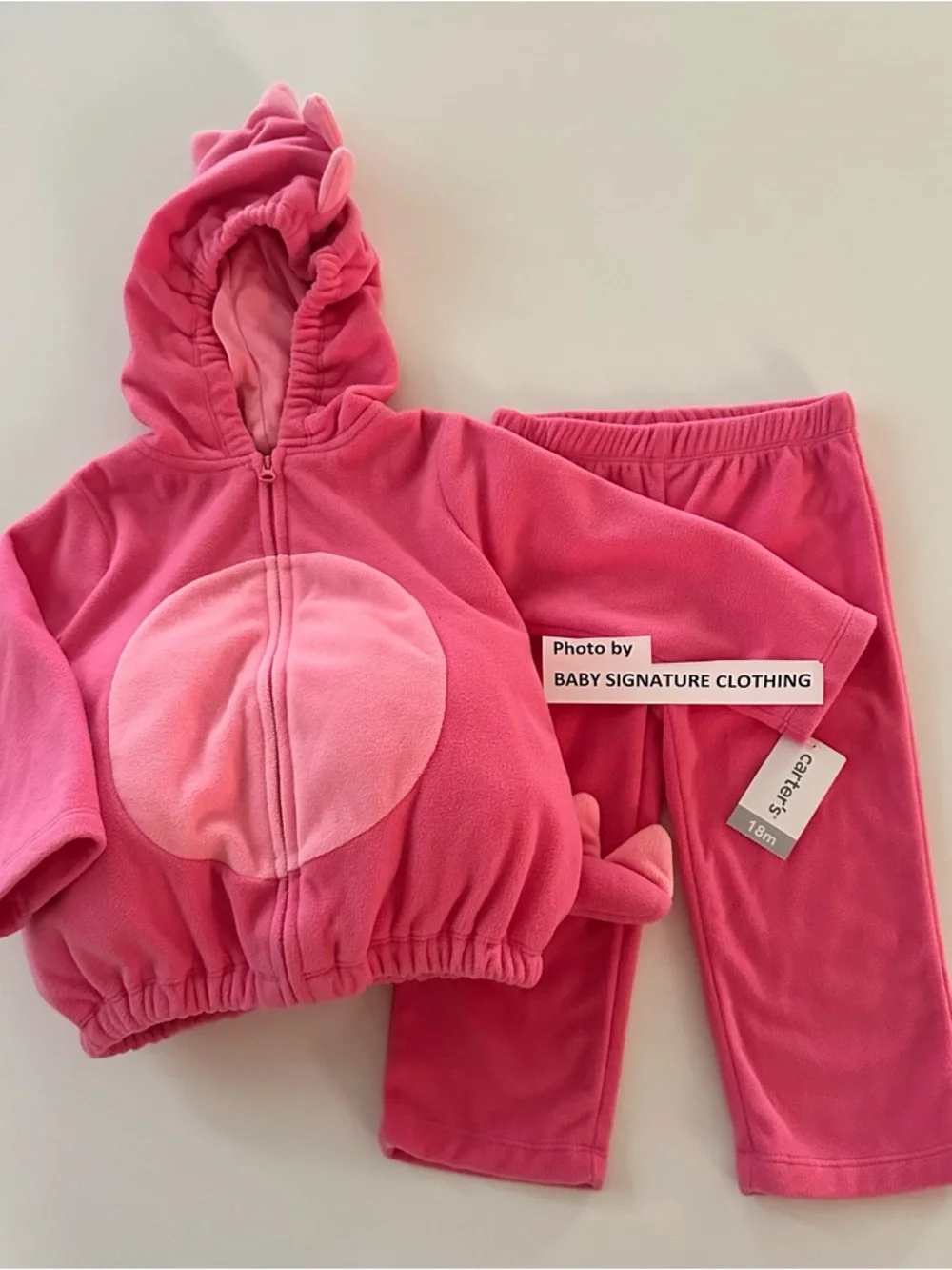 Carter’s 18 Months Baby Girl Pink Dinosaur Costume Halloween NWT